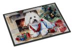 NEW Coton De Tulear Cozy Christmas Doormat Front Door Mat Indoor Outdoor Rugs for Entryway, Non Slip Washable Low Pile, 18H X 27W