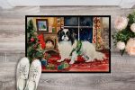 NEW Japanese Chin Cozy Christmas Doormat Front Door Mat Indoor Outdoor Rugs for Entryway, Non Slip Washable Low Pile, 18H X 27W