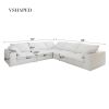 Cloud Sectional Sofa 160'', Down Filled Comfortable V Shape Sofa for Living Room