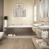 "Bathroom Humor Collection" 3-Piece Vignette By Debbie DeWitt, Printed Wall Art, Ready To Hang Framed Poster, Beige Frame