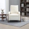 COOLMORE Recliner Chair Adjustable Home Theater Single Fabric Recliner Sofa Furniture with Thick Seat Cushion and Backrest Modern Living Room Recliner