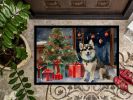 NEW Alaskan Klee Kai Cozy Christmas Doormat Front Door Mat Indoor Outdoor Rugs for Entryway, Non Slip Washable Low Pile, 18H X 27W