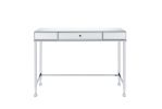 ACME Canine Writing Desk, Mirrored and Chrome Finish 92975