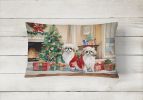 Cozy Christmas Throw Pillow Throw Pillow for Indoor Couch Bed Outdoor Patio Washable, Pekingese 2721,12Hx16W