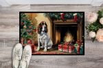NEW English Springer Spaniel Cozy Christmas Doormat Front Door Mat Indoor Outdoor Rugs for Entryway, Non Slip Washable Low Pile, 18H X 27W