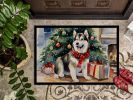NEW Alaskan Malamute Cozy Christmas Doormat Front Door Mat Indoor Outdoor Rugs for Entryway, Non Slip Washable Low Pile, 18H X 27W