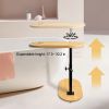 Bamboo bathtub tray table with adjustable height bathtub edge table, portable independent tray bathtub rack, suitable for luxury bathrooms, home spa