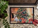 NEW Jack Russell Terrier Cozy Christmas Doormat Front Door Mat Indoor Outdoor Rugs for Entryway, Non Slip Washable Low Pile, 18H X 27W