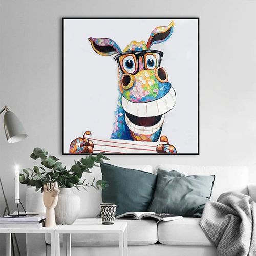 Hand Oil PaintingThe Cafe Abstract Original Abstract Painting Original Oil Painting Abstract Wall Art Canvas Living Room Decoration