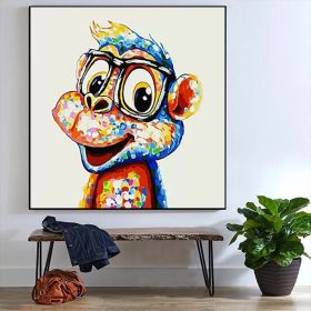 Hand Oil PaintingThe Cafe Abstract Original Abstract Painting Original Oil Painting Abstract Wall Art Canvas Living Room Decoration (style: 01, size: 100x100cm)