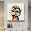 Hand Oil PaintingThe Cafe Abstract Original Abstract Painting Original Oil Painting Abstract Wall Art Canvas Living Room Decoration
